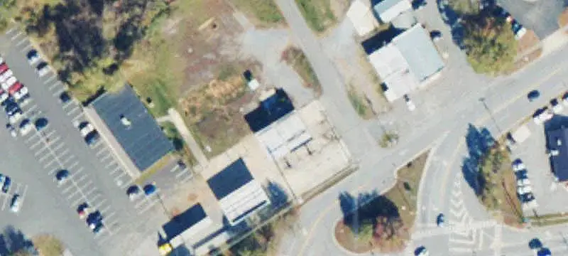 Corner Commercial Land With Improvements