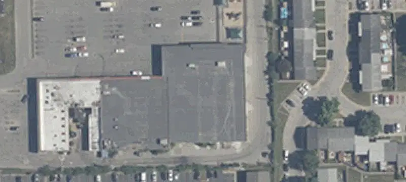 Shopping Center with New Roof