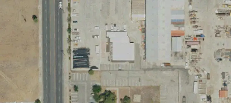 Fenced Paved Industrial Land