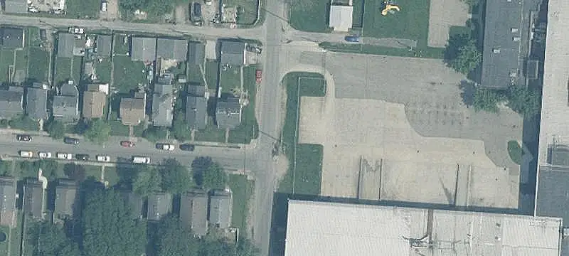 Industrial Warehouse with Crane