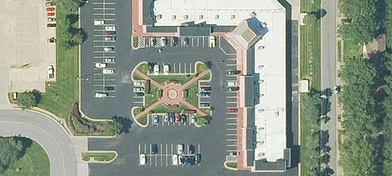 Office Building with Highway Signage