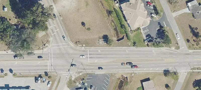 Signalized Intersection Commercial Land