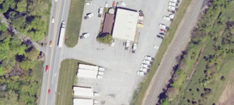 Truck Service Terminal with Drive-Through Bays