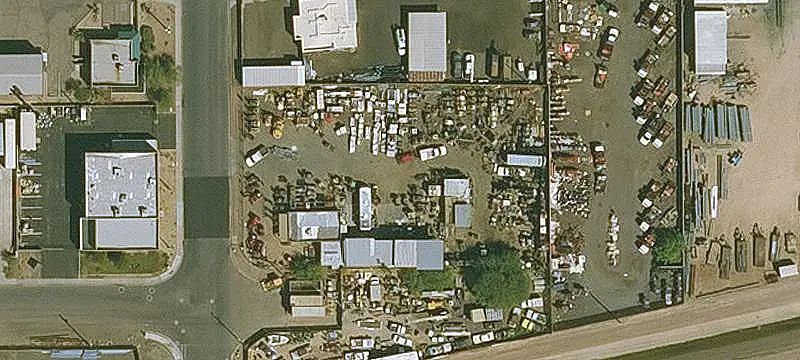 Fenced Industrial Yard with Office