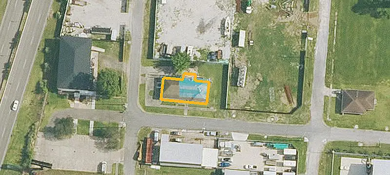 Fenced Industrial Storage Yard