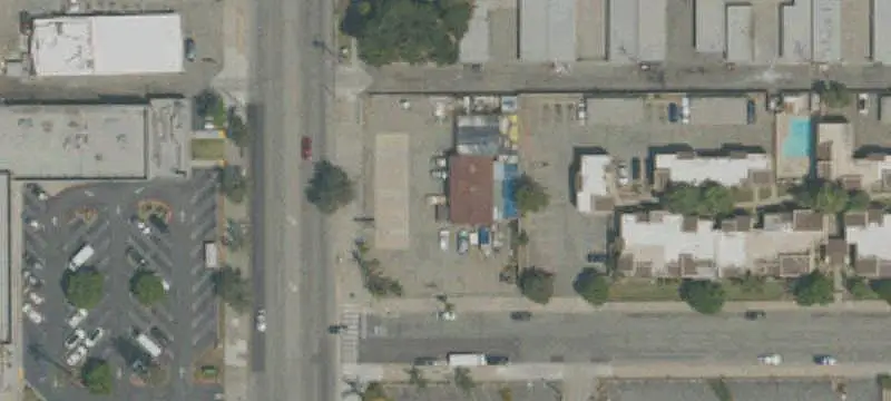 Fenced Auto Shop Yard