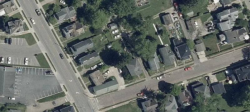 Mixed-Use Property with Crane