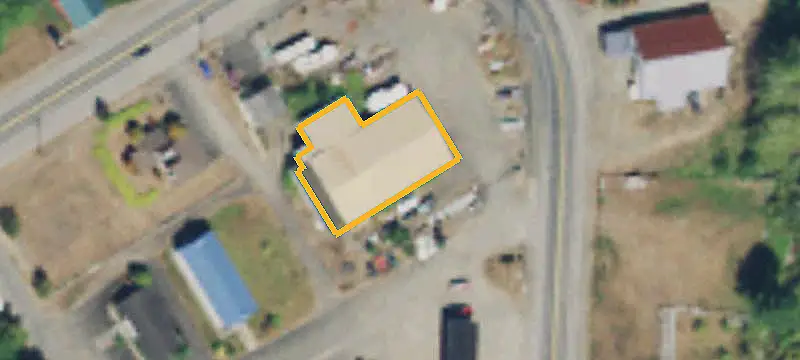 Fenced Industrial Warehouse