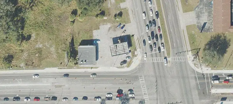 Lighted Corner Commercial Land