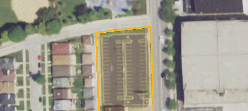 Fenced Parking Lot
