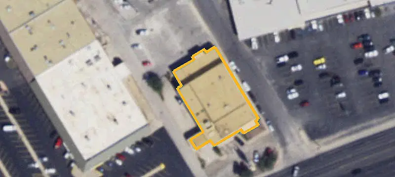 Strip Mall Along Major Roadway