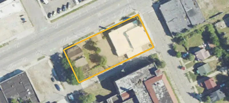 Two-Story Mixed-Use Corner Building