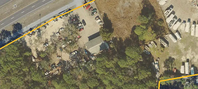 Fenced Commercial Land