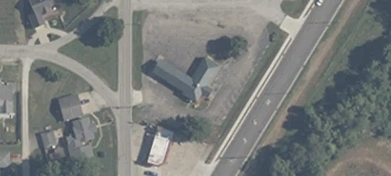 Bank Building with Drive-Up Lanes
