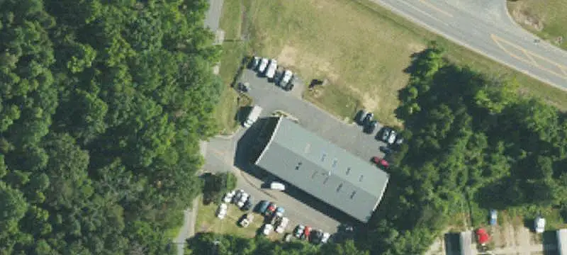 Automotive Service Building with Roll-Up Doors