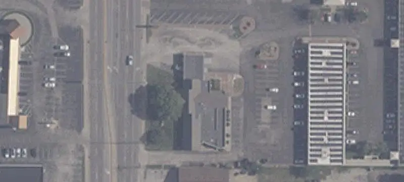 Office Building with Recent Roof Installation