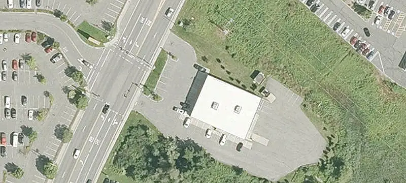 Freestanding Retail Building with Signage