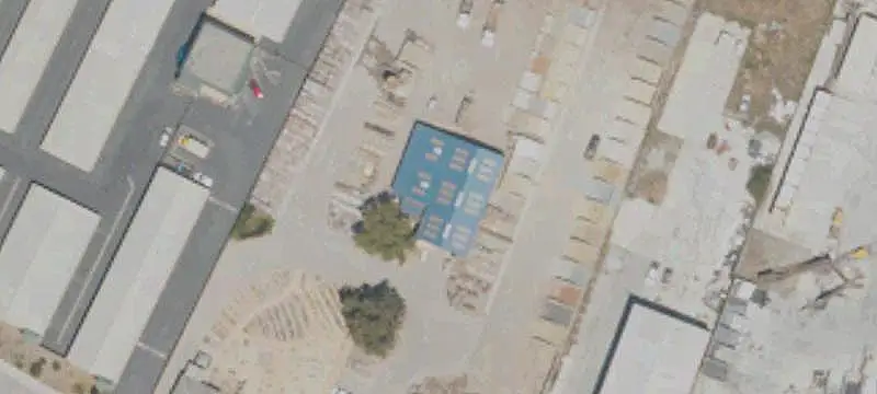Manufacturing Building with Cranes