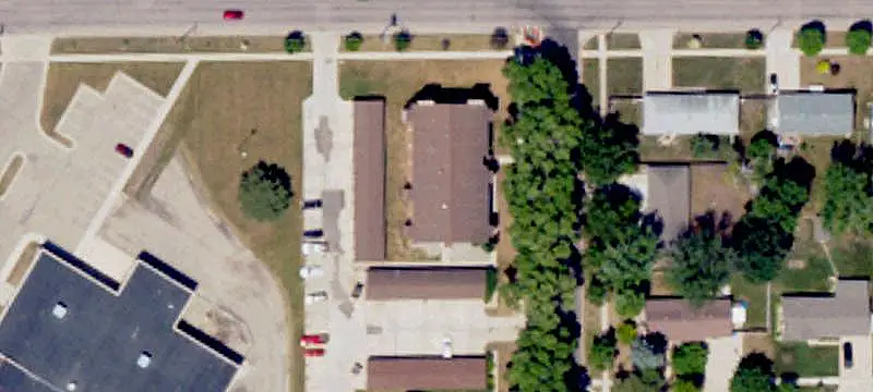 Apartment Building with Garages