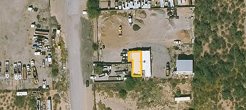 Fenced Warehouse Contractor Yard