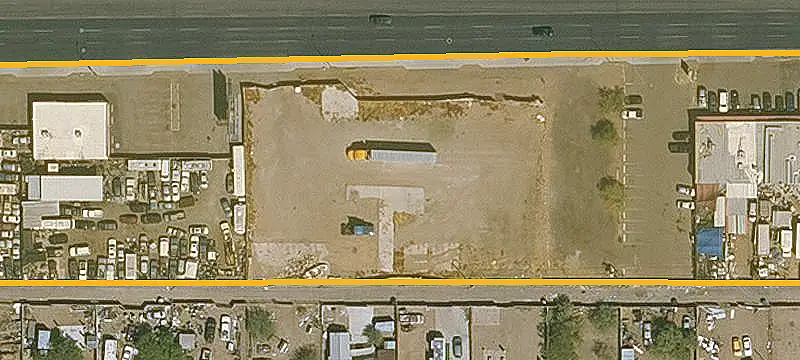 Fenced C-3 Commercial Land