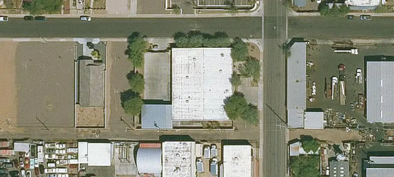 Industrial Warehouse with Canopy
