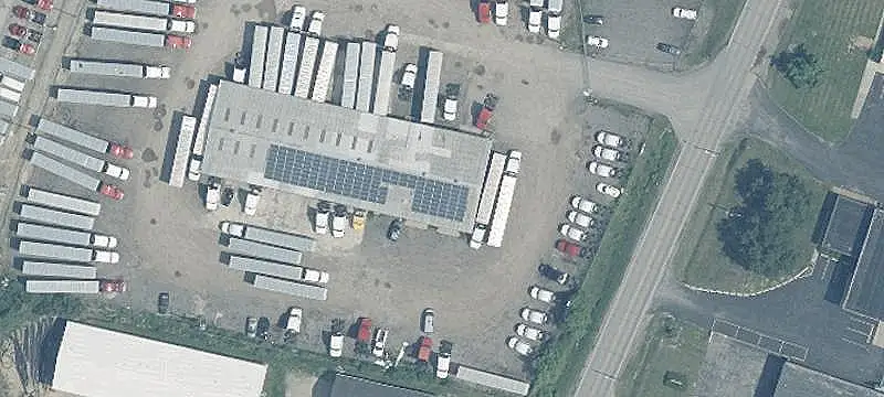 Fenced Truck Terminal with Cross Dock