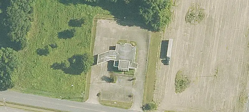 Bank Building with Drive-Through Lanes