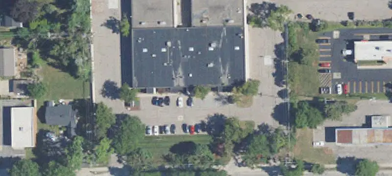 Office Building with Overhead Door