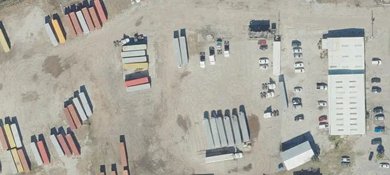 Secured Fenced Industrial Yard
