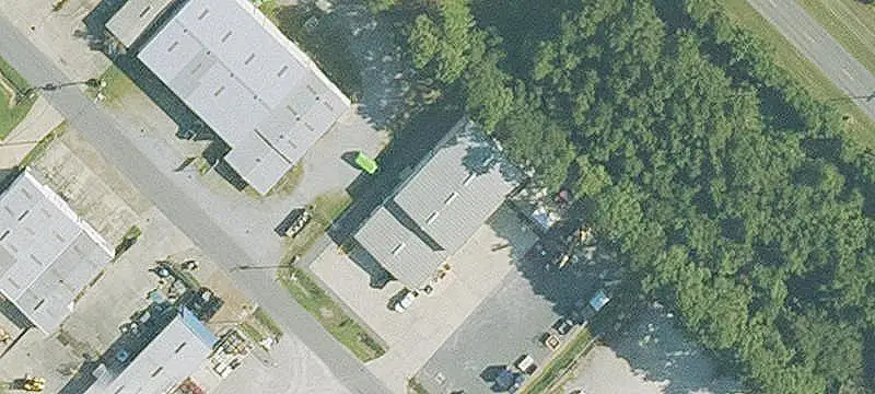 Fenced Flex Space with Crane