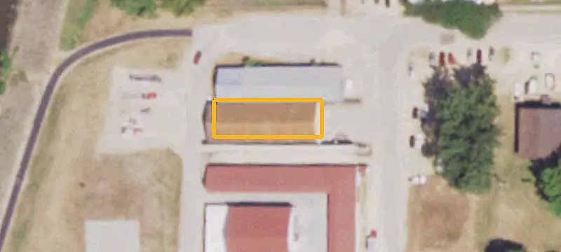 Steel-Frame Warehouse with Overhead Door