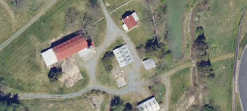 Cattle Farm with Multiple Barns