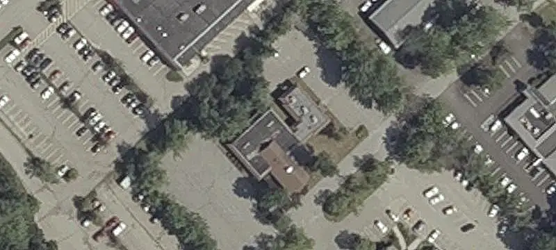 Mixed-Use Building with Paved Parking