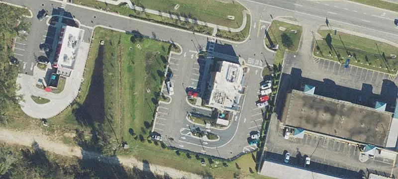 Gas Station With Canopy