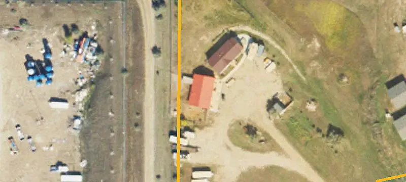 Fenced Truck Terminal with Truck Wash
