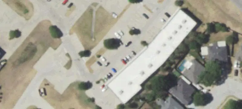 Supercenter-Shadowed Shopping Center