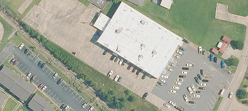 Office Building with High Roof Deck