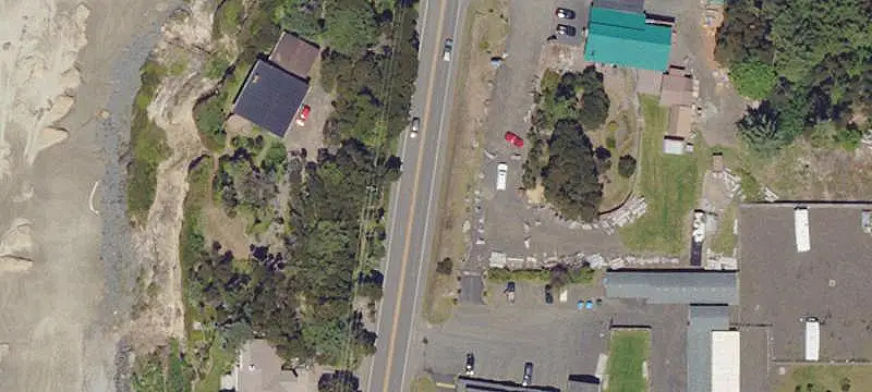 Storefront Property with Highway Sign