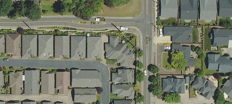 Corner-Lot Duplex with Garages