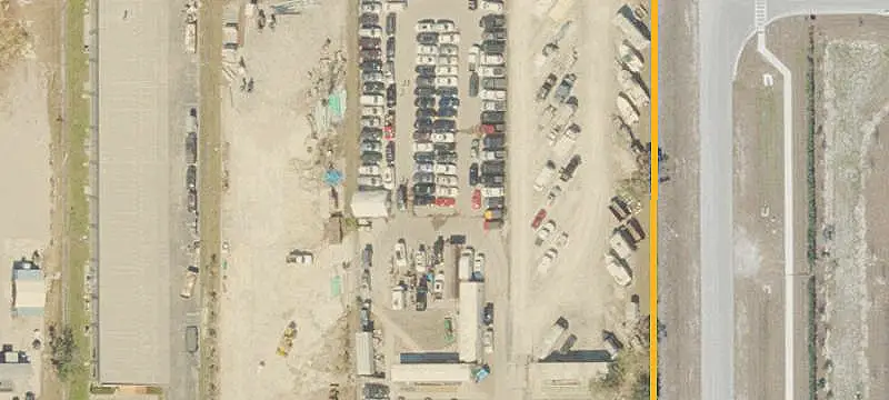 Industrial Yard with Concrete Surface