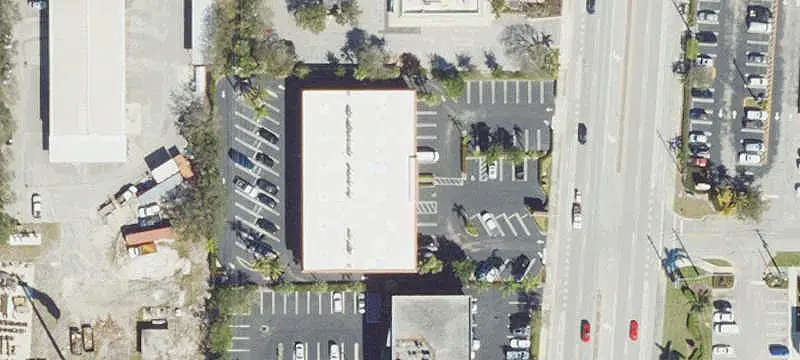 Shopping Center with Pylon Signs