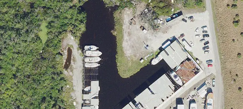 Boat Marina With Boat Works