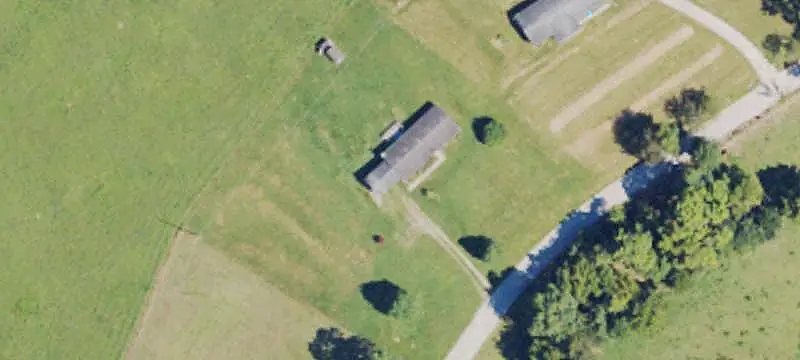 Farm with Tobacco Barns