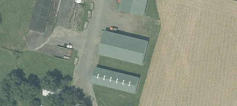 Farm Complex With Storage Buildings