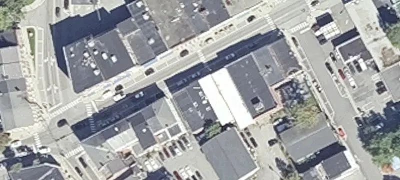 Brick Mixed-Use Commercial Building