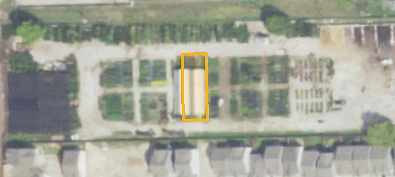 Fenced Industrial Warehouse