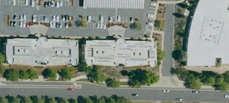 Office Building with Solar Panels