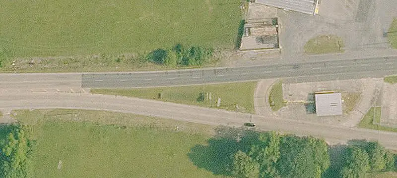 Storefront Near Highway Traffic