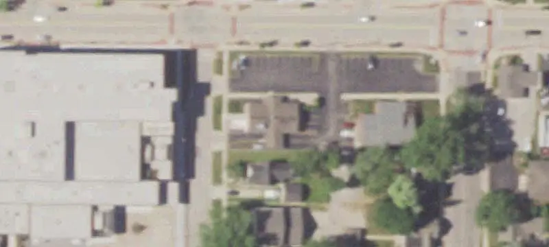 Brick Drive-Through Restaurant Building